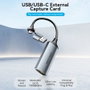 Vention Conversor HDMI Hembra a USB/USB Tipo-C Macho 4K 60Hz Negro